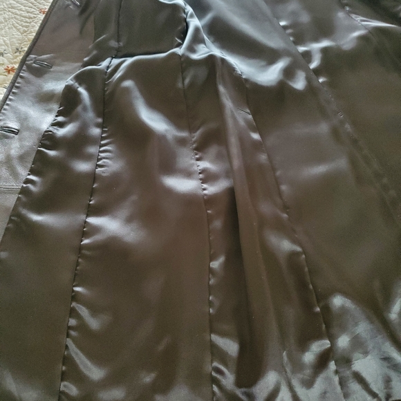 Black Leather car coat - Picture 6 of 7